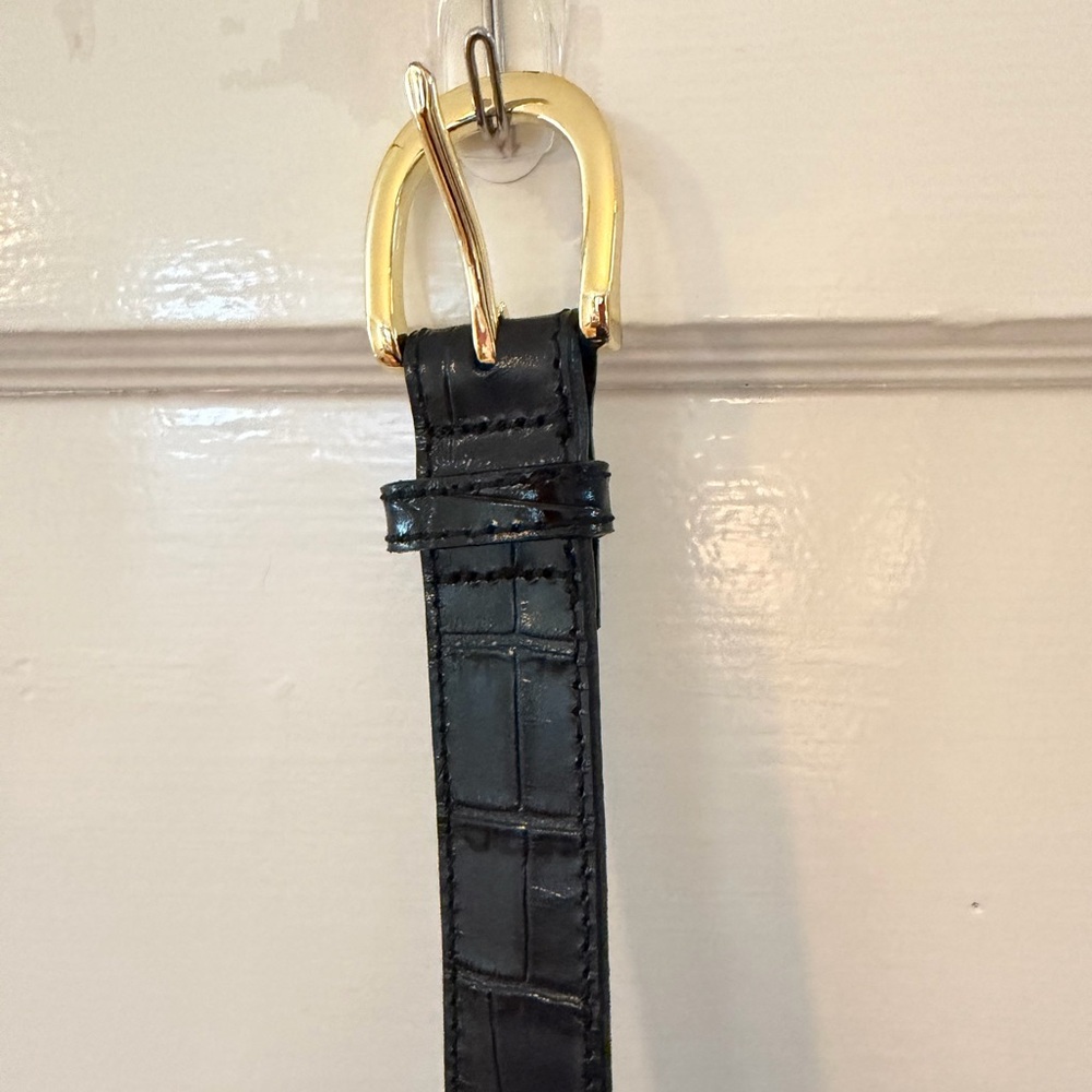 Madewell Black Croc Belt